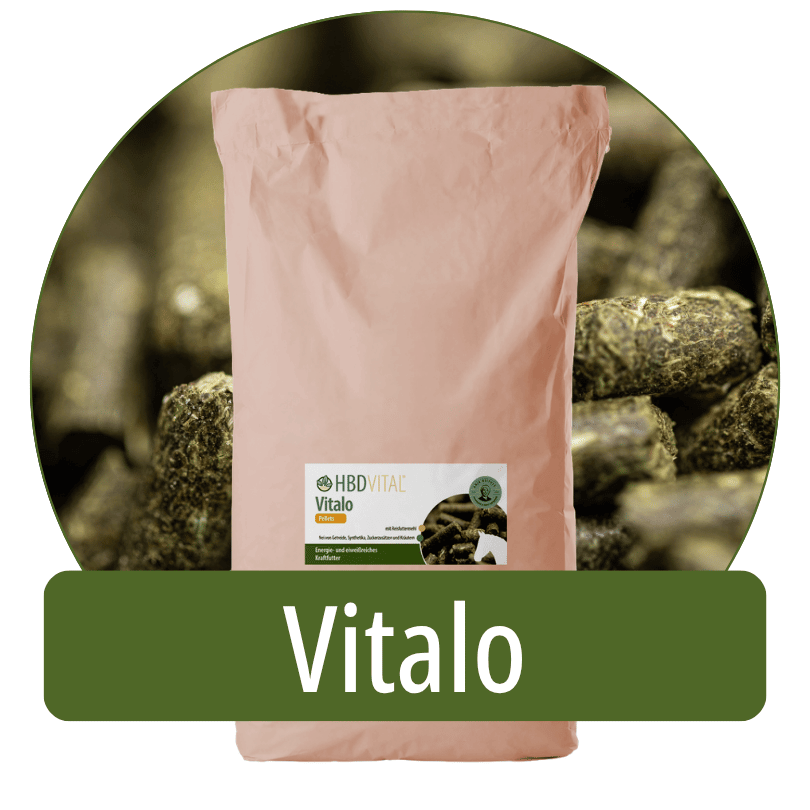 HBD Vital® Vitalo Reis Pellets mit Reisfuttermehl: energie- und eiweißreiches Kraftfutter, frei von Getreide, Synthetika, Zuckerzusätzen und Kräutern.