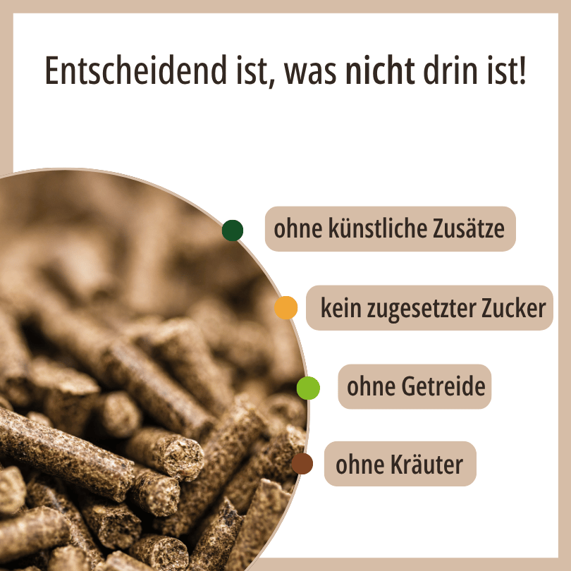Nahaufnahme der HBD Vital® MonoZink Pellets, ohne künstliche Zusätze, ohne zugesetzten Zucker, ohne Getreide, ohne Kräuter