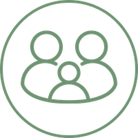 Icon: dreiköpfige Familie, Symbol für das Familienunternehmen HBD Vital®