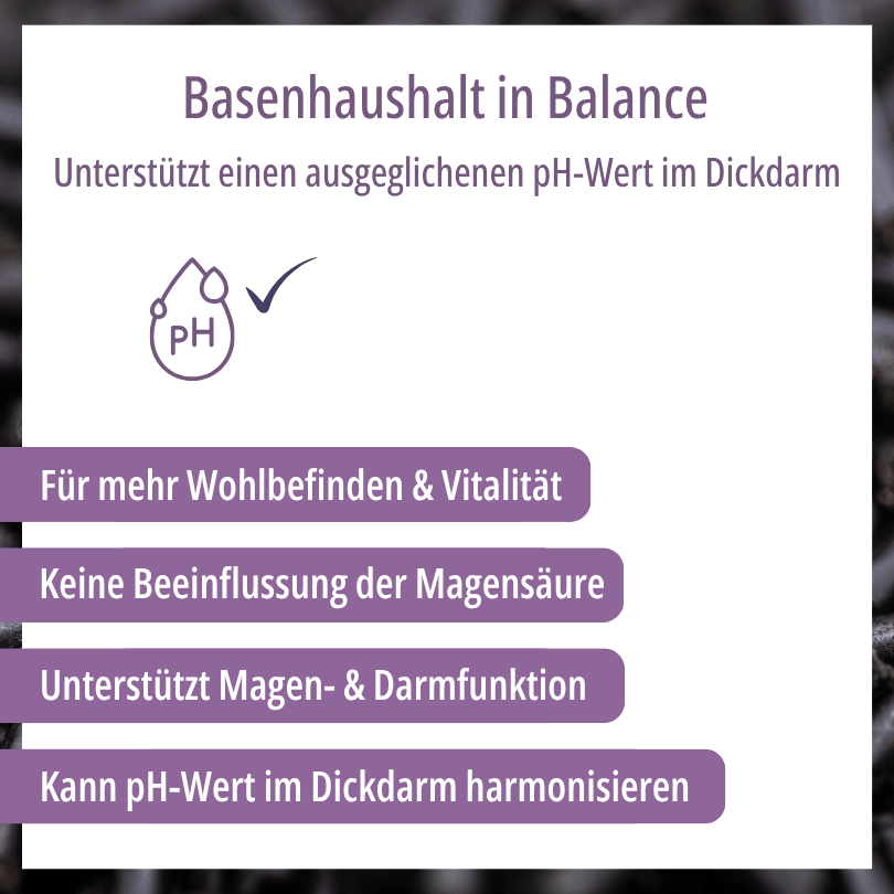 Grafik zu HBD Vital® BasoHealth: Unterstützung eines ausgeglichenen pH-Werts im Dickdarm für mehr Wohlbefinden und Vitalität