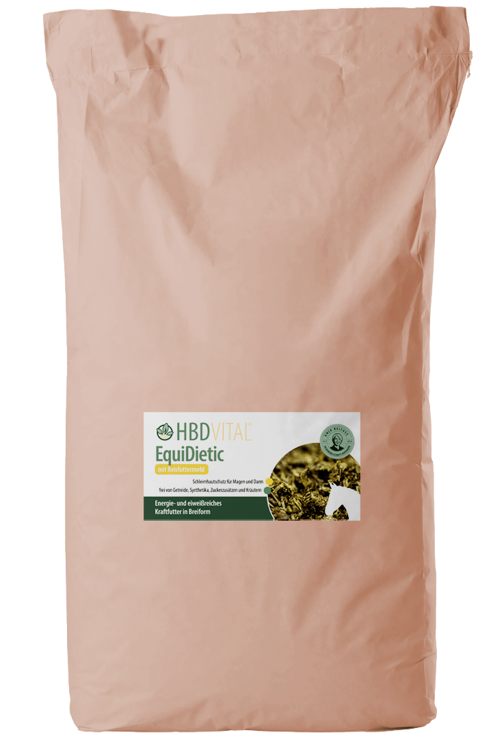 HBD’s® EquiDietic mit Reisfuttermehl – Breifutter für Pferde von HBD Vital®