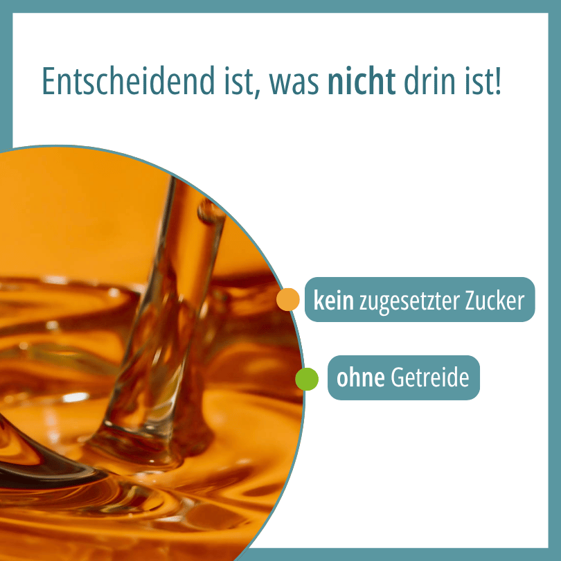 Öltropfen-Nahaufnahme zu HBD Vital® BronchoAkut, ohne zugesetzten Zucker und ohne Getreide