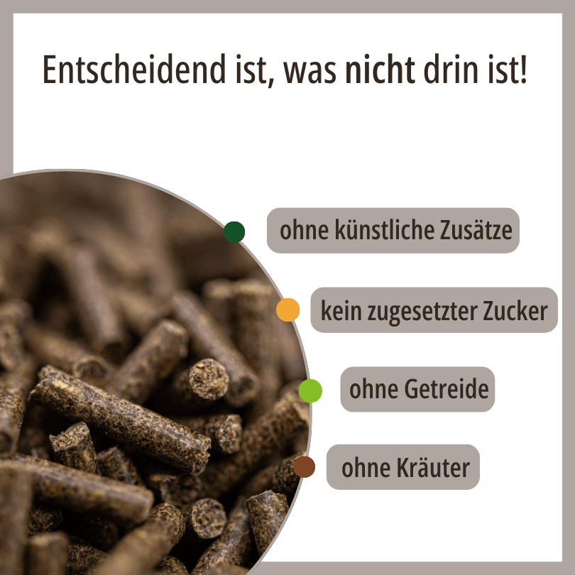 Nahaufnahme der HBD Vital® MonoSelen Pellets, ohne künstliche Zusätze, ohne zugesetzten Zucker, ohne Getreide, ohne Kräuter